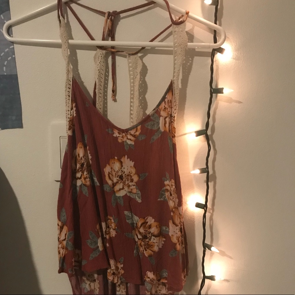 FLORAL LACE GORGEOUS TANK TOP